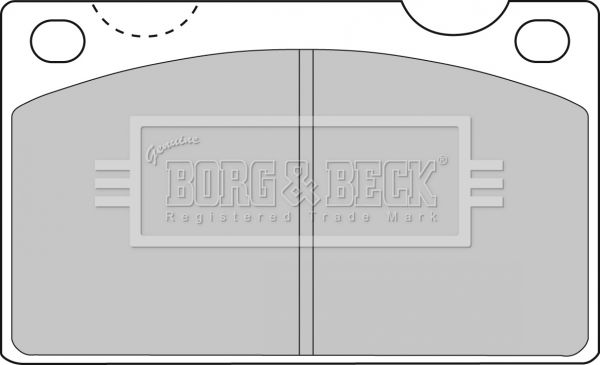 BORG & BECK stabdžių trinkelių rinkinys, diskinis stabdys BBP1099